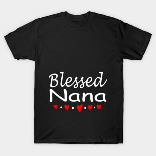 Blessed Nana Shirt Nana Christmas Gift for Grandma and mom Mothers Day design T-Shirt